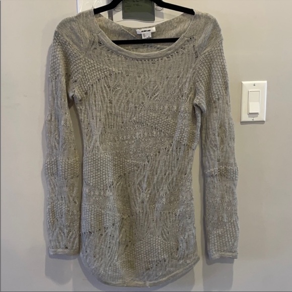 Helmut Lang Loose Knit Grey Tunic Small - Picture 6 of 7